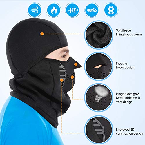IRELIA Winter Windproof Fleece Ski Mask Balaclava Headwear Motorcycle Thermal Face Mask Bandanas