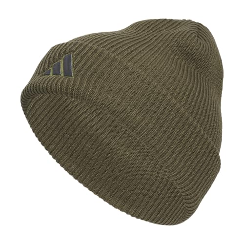adidas Men's Team Issue Beanie - color: Olive Strata Green/Grey Six/2.0