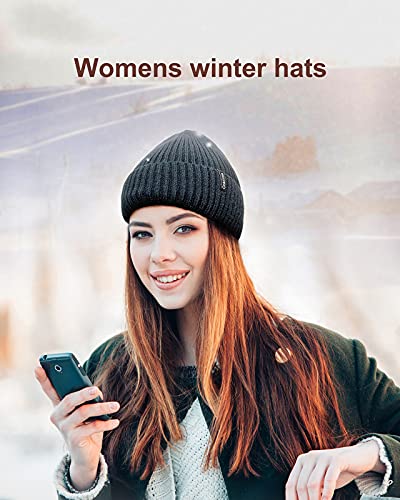 Ocatoma Beanie for Men Women Warm Winter Knit Cuffed Soft Ski Hats Unisex - color: Ginger Yellow