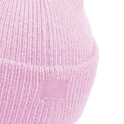 adidas Women's Script Fold Beanie - color: Orchid Fusion Purple/White, size: One Size
