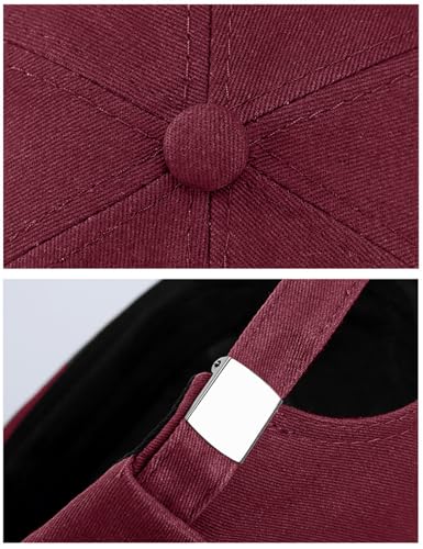 DIYDECAL Brimless Docker Cap,Skullcap Beanie, Retro Sailor Hat for Mens Womens - color: Wine