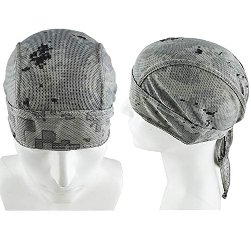 4 Pack Head Wraps Cycling Caps Dew Rag Skull Caps Beanie Cap Do Rags, Pirate Hats, Doo Rag, Durag Bandana - color: Camo, size: One Size