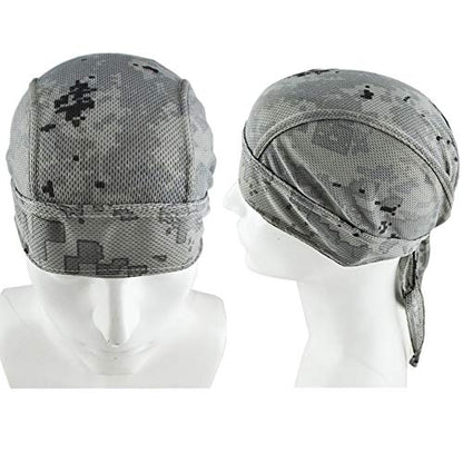 4 Pack Head Wraps Cycling Caps Dew Rag Skull Caps Beanie Cap Do Rags, Pirate Hats, Doo Rag, Durag Bandana - color: Camo, size: One Size
