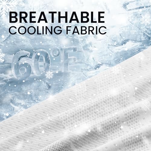 Cooling Balaclava Face Mask with Breathable Holes Sun Protection Full Face Mask for Men Women Fishing Cycling&Outdoor Work - color: Black+white