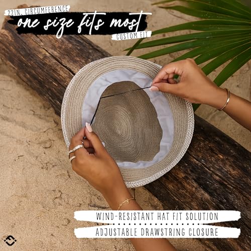 Funky Junque Short Brim Fedora Packable Sun Hat for Women - color: Grey