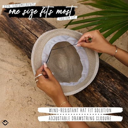 Funky Junque Short Brim Fedora Packable Sun Hat for Women - color: Grey