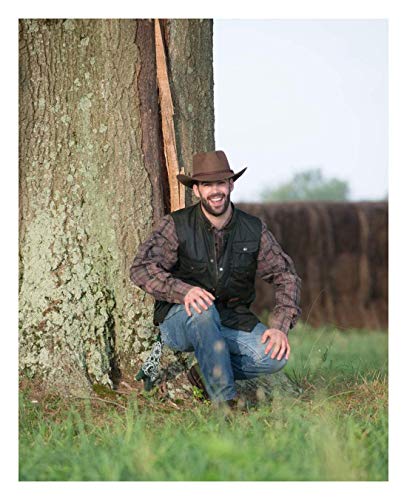 Outback Trading Company Men's 1153 Forbes Water-Repellent UV-Protective Australian Wool Western Cowboy Hat - color: Brown, size: X-Large