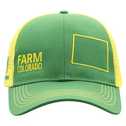 John Deere Farm State Pride Contrast Mesh Back Core Baseball Cap - color: Colorado