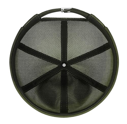 DIYDECAL Mens Mesh Brimless Cap,Summer Skullcap Docker Beanie Hat - color: Dark Green
