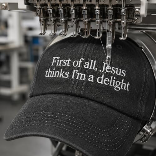Man of God Husband Dad Embroidered Hat Camping Caps for Women - color: Faiths Can Move Mountains 13