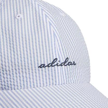 adidas Womens Saturday Cap Casual - Black - color: Ash Blue/Collegiate Navy/Seersucker