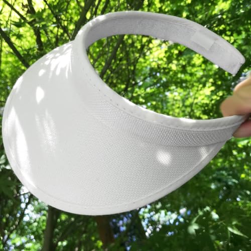 Sun Visor Hat for Women Men Clip On Outdoor Sports Cap - color: Beige