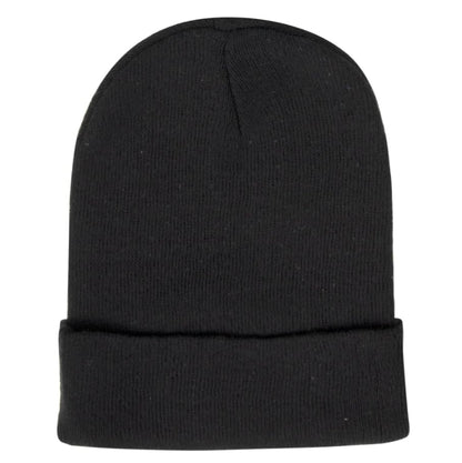 Knit Winter Beanie Hat Set, Pack of 5 Colors, Classic Cuffed Design, Multi-Color - Navy, Red, Olive, Gray, Black