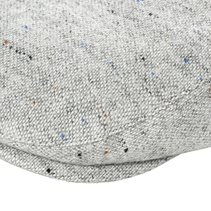 Toddler Wool Tweed Newsboy Cap - color: Flecked Light Grey, size: 2-3T