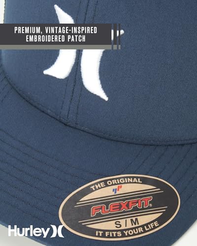Hurley Mens Baseball Cap Laguna Icon Trucker Hat, Curved Brim - color: Navy, size: Large-X-Large