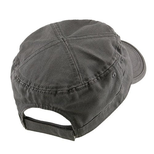 e4Hats.com Enzyme Regular Solid Army Caps - color: Grey