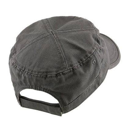 e4Hats.com Enzyme Regular Solid Army Caps - color: Grey