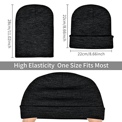 Rosoz Beanie for Men Women Cuffed Knit Hat Winter Beanies Skull Cap Unisex - color: Brown1