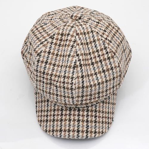 Newsboy Caps for Women Classic Beret Hats Autumn Winter Cap - color: B-beige