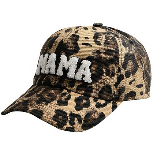 Baseball Cap for Men Women Adjustable Washed Cotton Vintage Embroidered Distressed Sun Hat - color: Mama