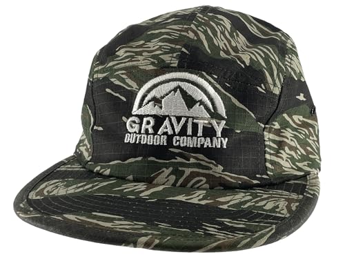 Gravity Outdoor Co. 5 Panel Hat - color: Camo