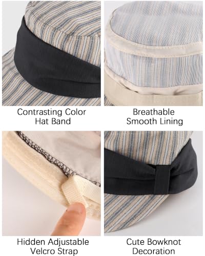 Women Linen Blend Newsboy Hat Lightweight Breathable Flat Top Summer Cap - color: Black