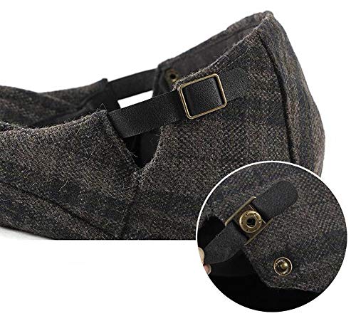 2 Pack Men's Cotton Flat Cap Ivy Gatsby Newsboy Hat - color: G