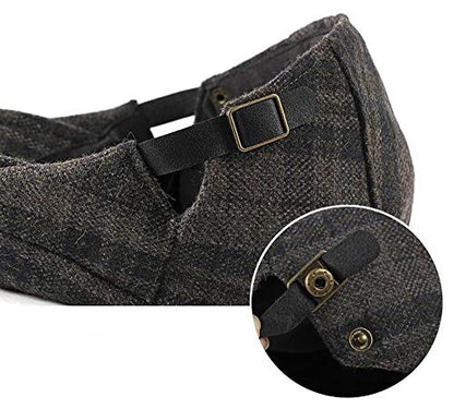 2 Pack Men's Cotton Flat Cap Ivy Gatsby Newsboy Hat - color: G