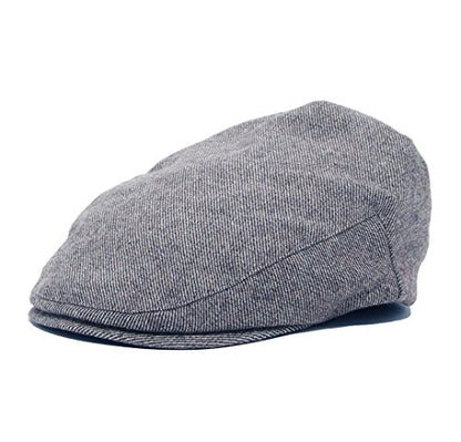 Born to Love Flat Scally Cap Boy's Tweed Page Boy Newsboy Baby Kids Driver Cap Hat - color: Grey Stripe, size: XX-Small