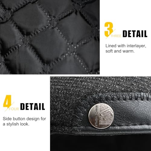 Sumolux Mens Newsboy Hat Flat Cap Gatsby Lvy Irish Hats Driving Cabbie - color: B Dark Grey