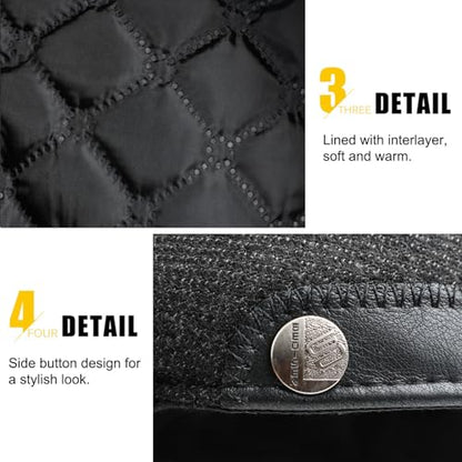 Sumolux Mens Newsboy Hat Flat Cap Gatsby Lvy Irish Hats Driving Cabbie - color: B Dark Grey