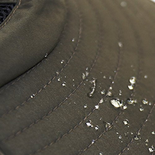 YR.Lover.Outdoor Boonie Men and Women's Hat Sun Protection Waterproof Cap for Safari Fishing Hunting Bucket Hat - color: Army Green