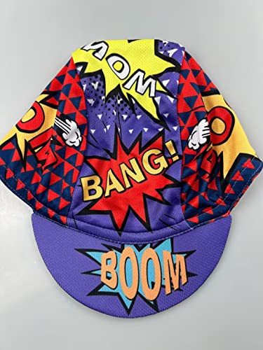 Funny Cycling Cap - Polyester Cartoon Cycling Hat-Under Helmet - Cycling Helmet Liner Breathable&Sweat Uptake - color: B4