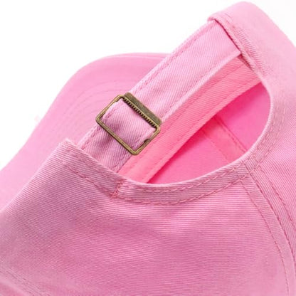 Distressed Baseball Cap for Men Women Cotton Dad Hat - color: Pink