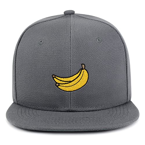 JPAK Banana Fruit Hip-Hop Snapback Hat Embroidered Baseball Cap Monkey - color: 03. Dark Grey