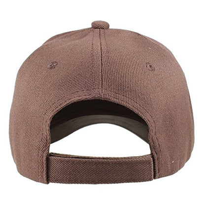 Gelante Plain Baseball Cap Adjustable Back Strap 3 PC - color: Brown