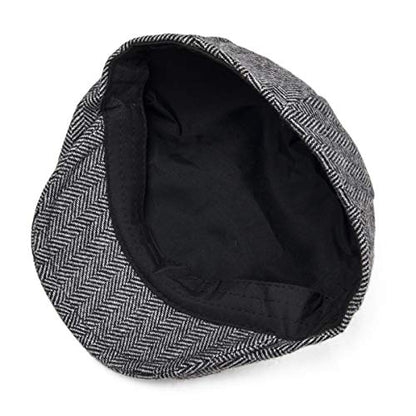 Toddler Wool Tweed Newsboy Cap - color: Style1, size: 6-24 Months