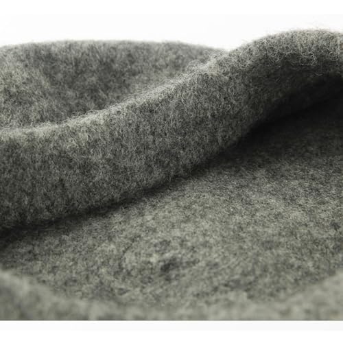 2 Pieces Beret Hat Women French Wool Beret Solid Color Beret Cap - color: Gray+beige