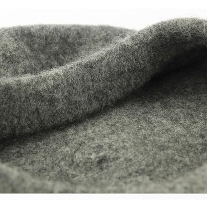 2 Pieces Beret Hat Women French Wool Beret Solid Color Beret Cap - color: Gray+beige