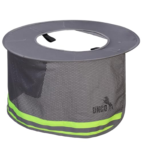 UNCO- Hard Hat Sun Shield, 2 Pack, Grey, Full & Standard Brim Mesh Sunshade High Visibility Reflective, Hard Hat Accessories - color: Grey, size: 2 Pack