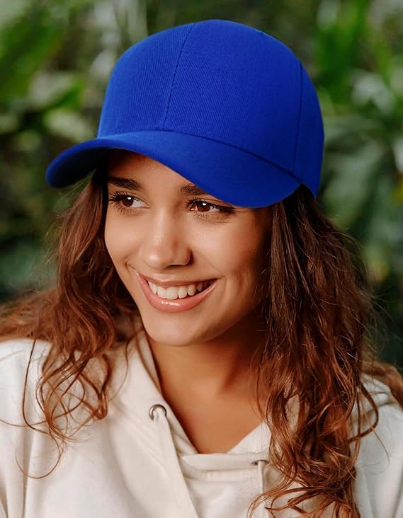 Edoneery Baseball Cap for Men and Women, Low Profile Washed Cotton Dad Hat - color: Dark Blue
