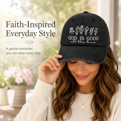 Man of God Husband Dad Embroidered Hat Camping Caps for Women - color: The Way the Truths the Lifes 9