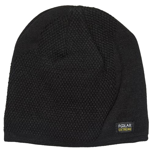 Polar Extreme Men's Sherpa-Lined Knit Winter Hat – Warm, Gift for Dad, Cold Weather - color: Black
