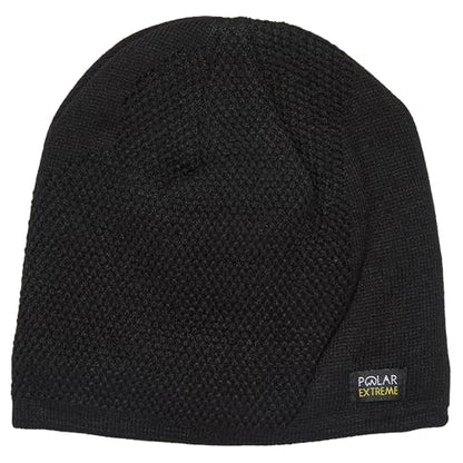 Polar Extreme Men's Sherpa-Lined Knit Winter Hat – Warm, Gift for Dad, Cold Weather - color: Black