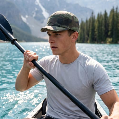 Camouflage Short Brim Baseball Caps Mens Quick Dry Unstructured Breathable Cap 5 Panel Ultra-Thin Umpire Hats K516 - color: Jungle