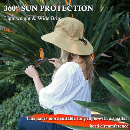 Solaris Wide Brim Sun Hat with Neck Flap - color: Tan, size: One Size