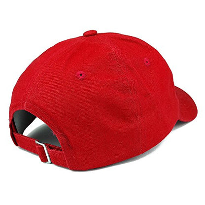 Trendy Apparel Shop Kauai Hawaii Embroidered Brushed Cotton Cap - color: Red