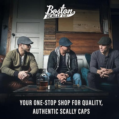 The Original Boston Scally Cap - The Fighting Rock Mens Flat Hat - Six Panel Newsboy Cap for Men - size: X-Small