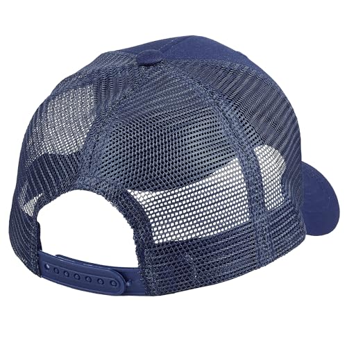 Falari Trucker Hat Baseball Cap Structured Plain Design 6 Panel, Adjustable Size - color: 1pk Navy
