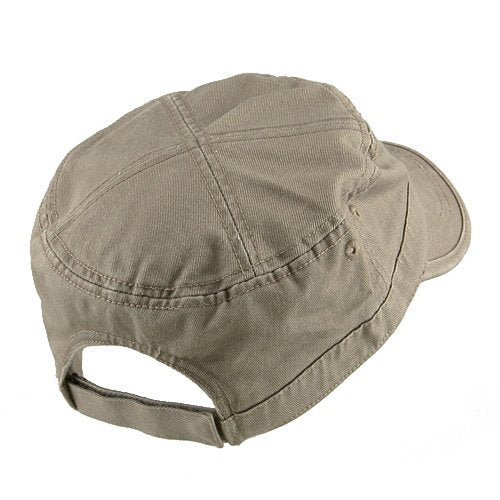 e4Hats.com Enzyme Regular Solid Army Caps - color: Beige
